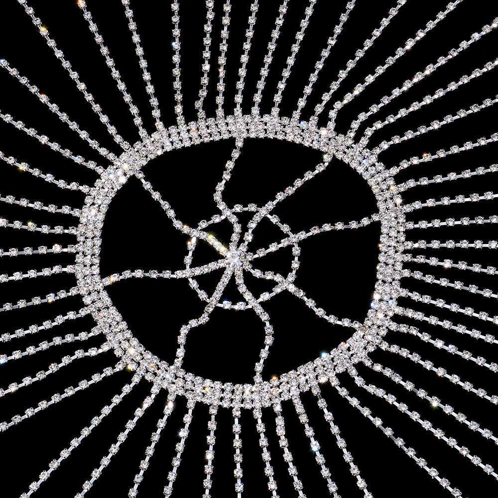 XSBODY Flash Long Tassel Hair Rhinestone Head Chain For Women Nightclub Crystal Headband Hat Bridal Headpiece Jewelry