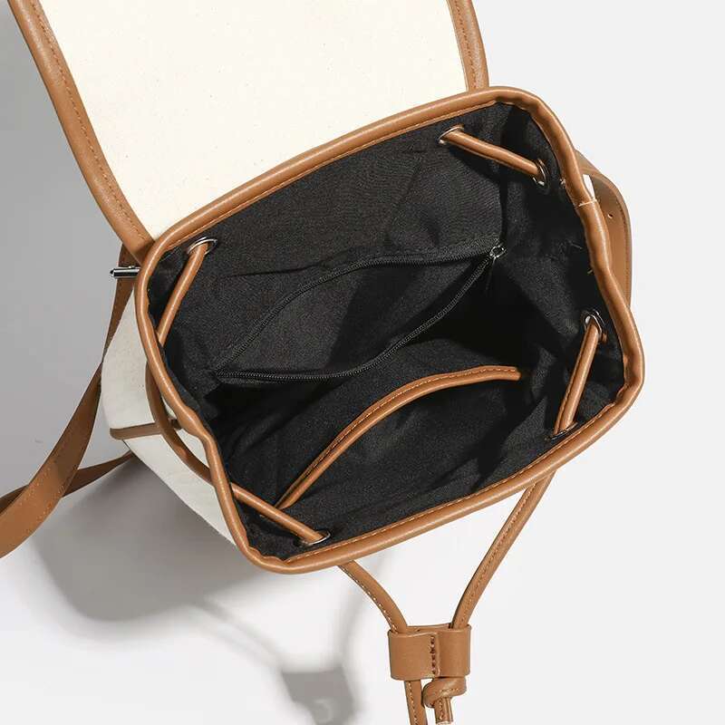 Designer Bag 2025 Simple Canvas Backpack, Super Popular And Versatile Student Commuting Bag, Single Shoulder Women's Bag Luxury Bag