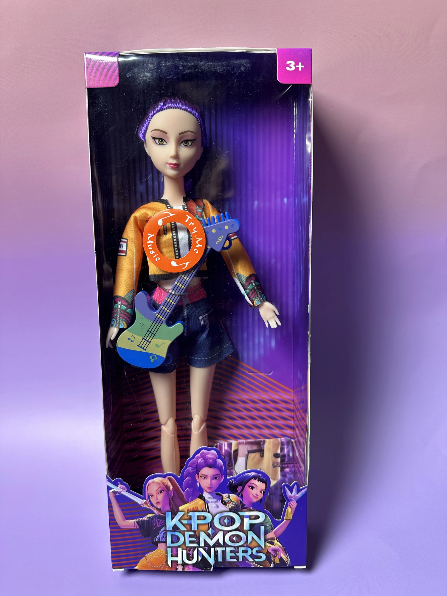 Kpop Demon Hunters 3-Pack Action Figure Dolls - Rumi Mira Zoey DIY Plastic Toys with Music Collectible Kpop Gift for Girls 3 251121