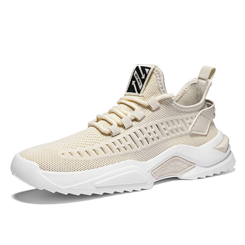 One Step Lazy Flyknit Breathable Casual Men S Trendy Low Top Sneakers Running Shoes Ddmysaturn