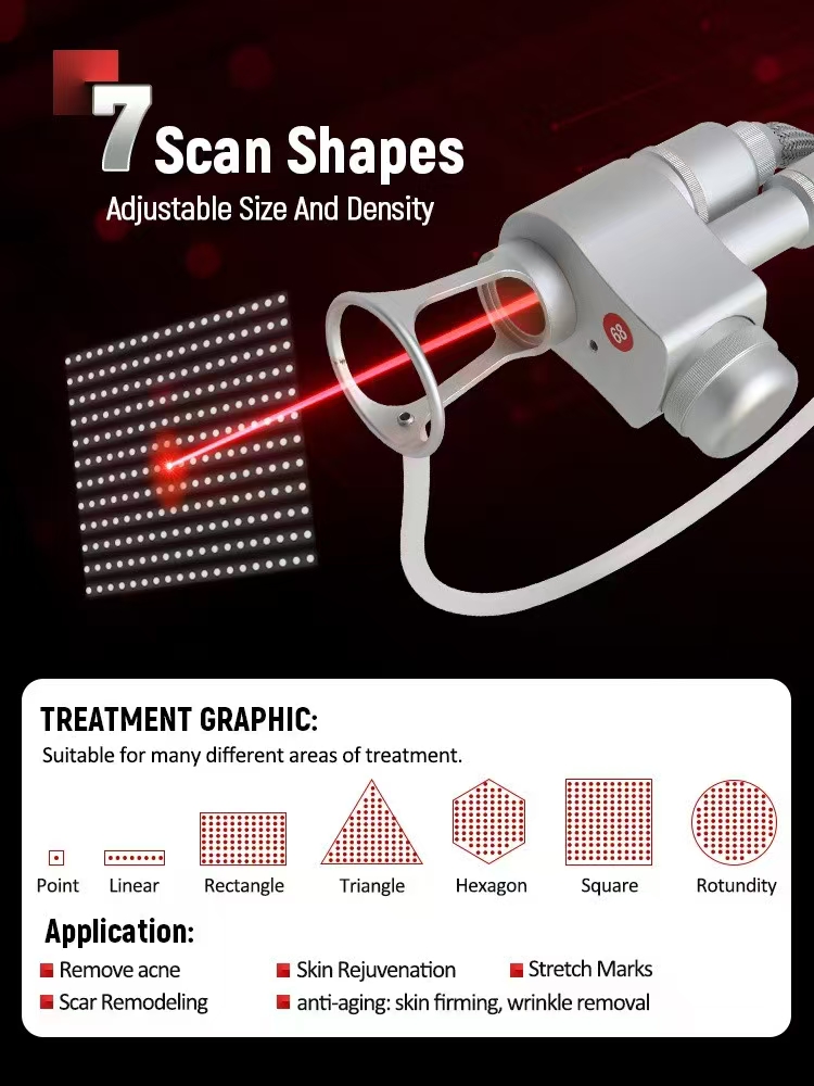 2 In 1 Co2 Fractional Skin Resurfacing Nd Yag Laser Tattoo Removal Acne Scar Stretch Marks Removal Fractional CO2 Laser Skin Resurfacing Smooth Scars 