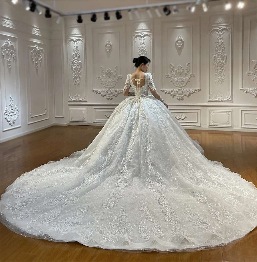 Customized Ns4951 Full Beading Princess Wedding Dress 2025 New