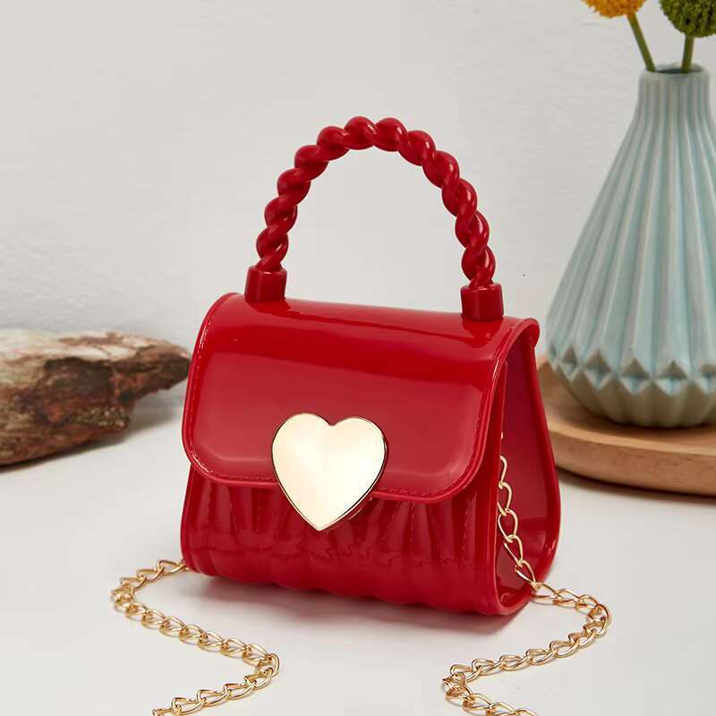 2025 Mini Single Chain Handbag Shoulder PVC Candy Jelly Children's Girl Crossbody Bag