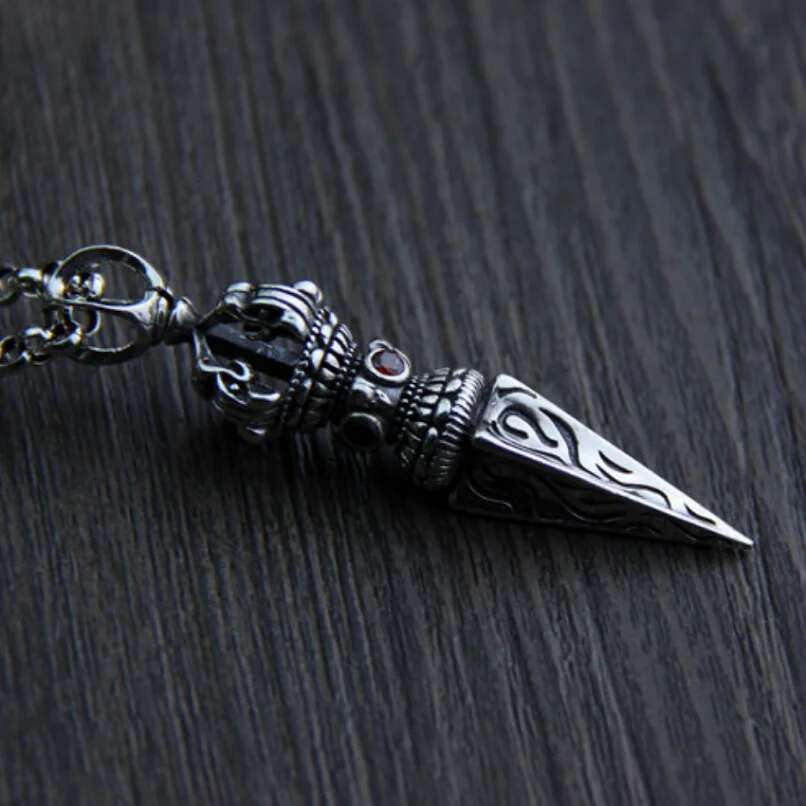Unibabe S Sterling Retro Crown Pendant Man Woman Thai Sier Buddhism Magical Vra Pendant Unisex Jewerly