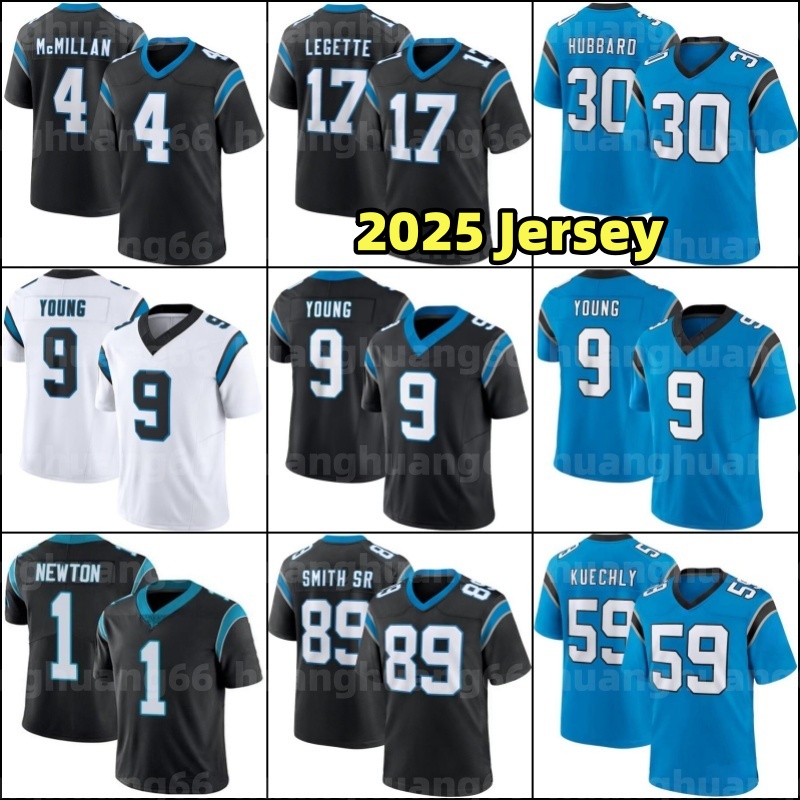 Rico Dowdle Bryce Young Tetairoa McMillan Football Jersey Chuba Hubbard Xavier Legette Miles Sanders Adam Thielen Jeremy Chinn Jonathan Mingo Ikem Ekwonu