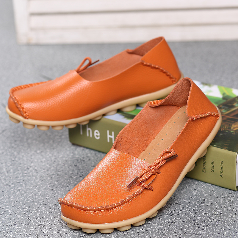 Large Size Two Layer Leather Breathable Anti Slip Mother S Cow Tendon Sole Shallow Mouth Women S Shoes Sandals Flat Nurse S Shoes Ddmysaturn