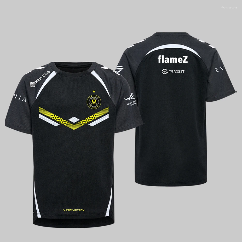 Athletic & Outdoor Apparel Team Vitality 2025 CS2 Esports CSGO Major Training Uniform Unisex Streetwear Oversized Tops VIT Fans Custom