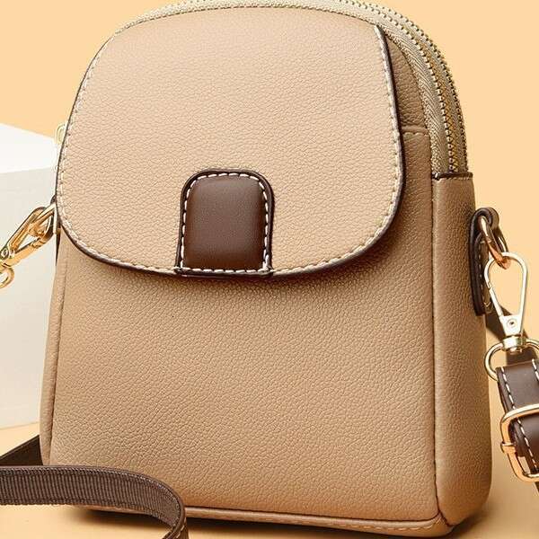 Fashionable single shoulder small trendy women's mobile phone bag, versatile crossbody, lightweight, versatile, high-end mini bag for going out