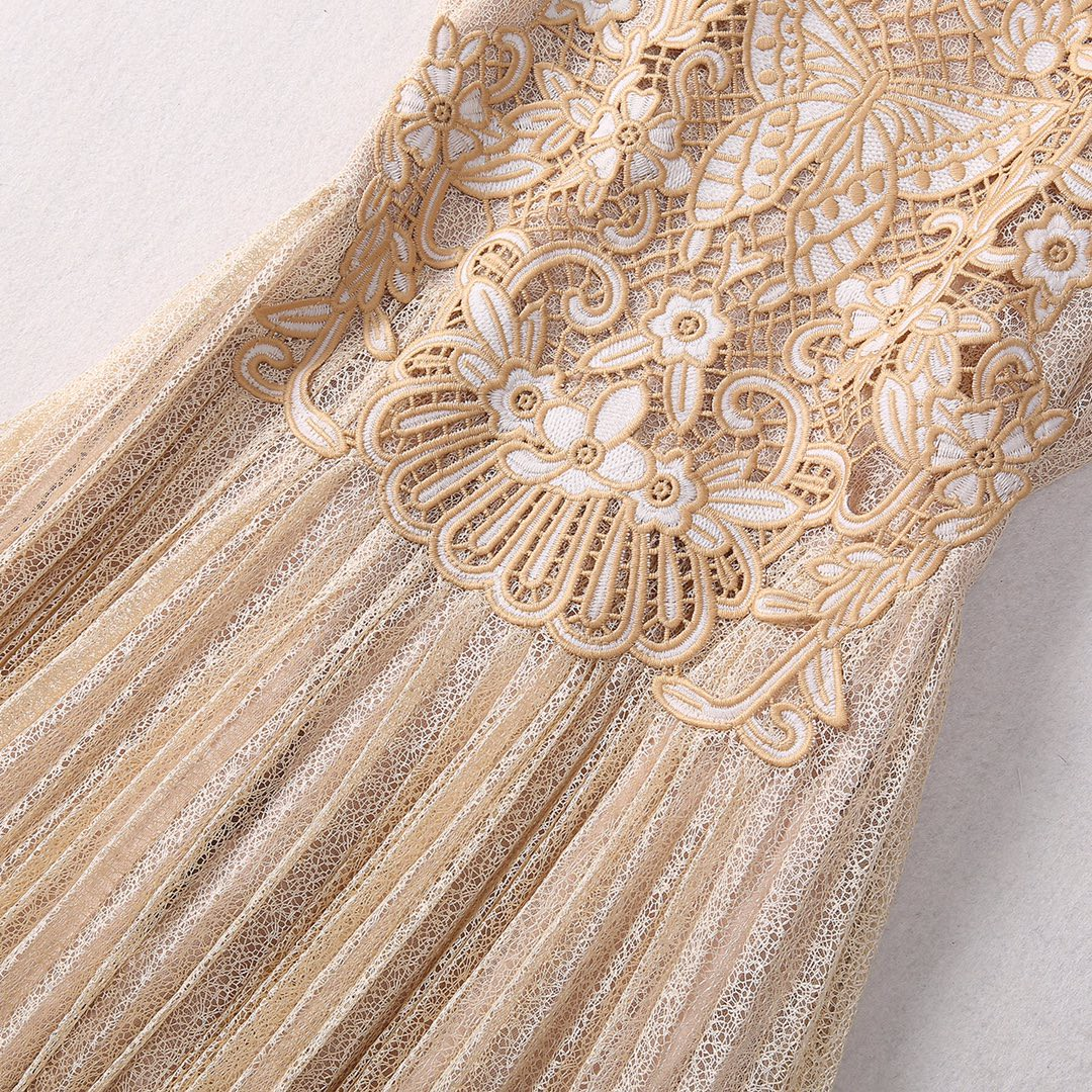 2025 embroidery dress Fashion Week Show Customized Fashion Tailored clothing womens Fashion Paris.M333