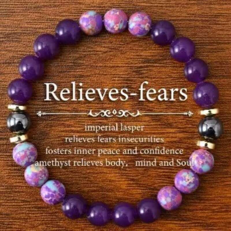 Temu natural powder crystal chalcopyrite emperor stone golden accessories amethyst bead bracelet