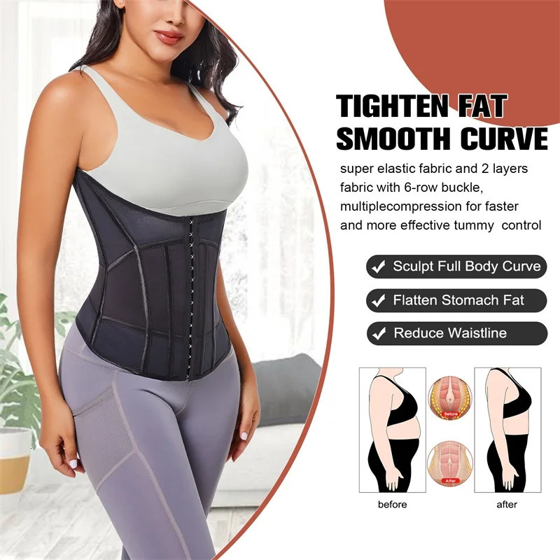 MiiOW waist training tight corset womens binding shape abdominal wrap body weight loss belt flat abdomen exercise female girl 250430