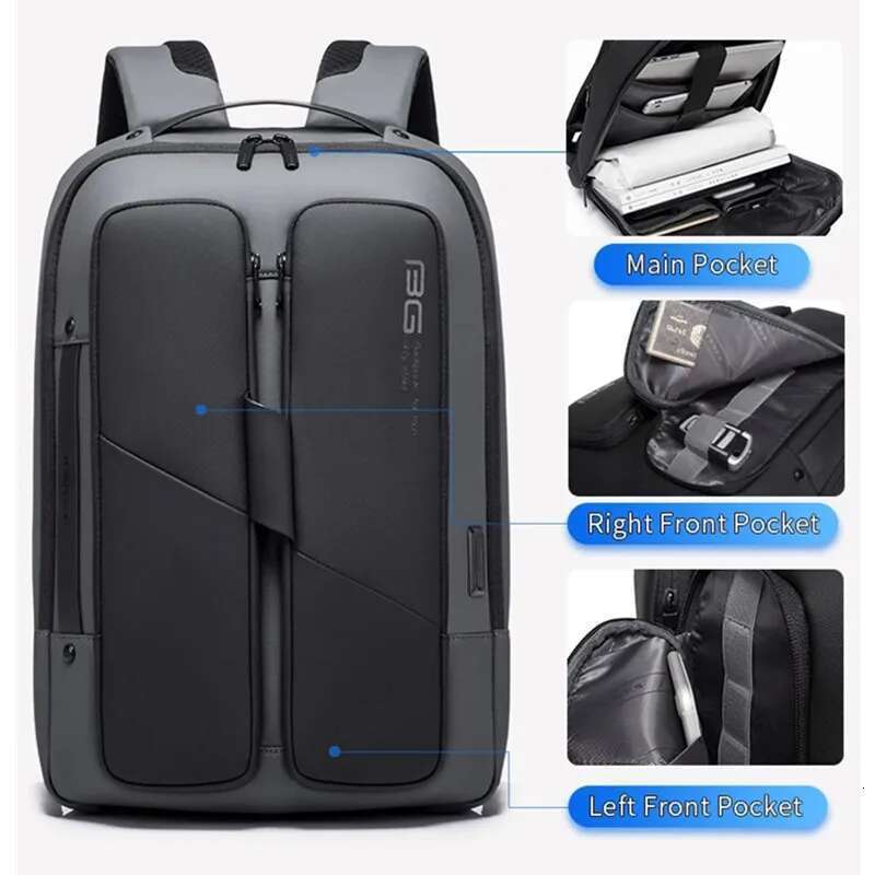 BANGE New Anti Theft Waterproof Laptop 15.6 Inch Daily Work Business Backpack School back pack mochila for Men