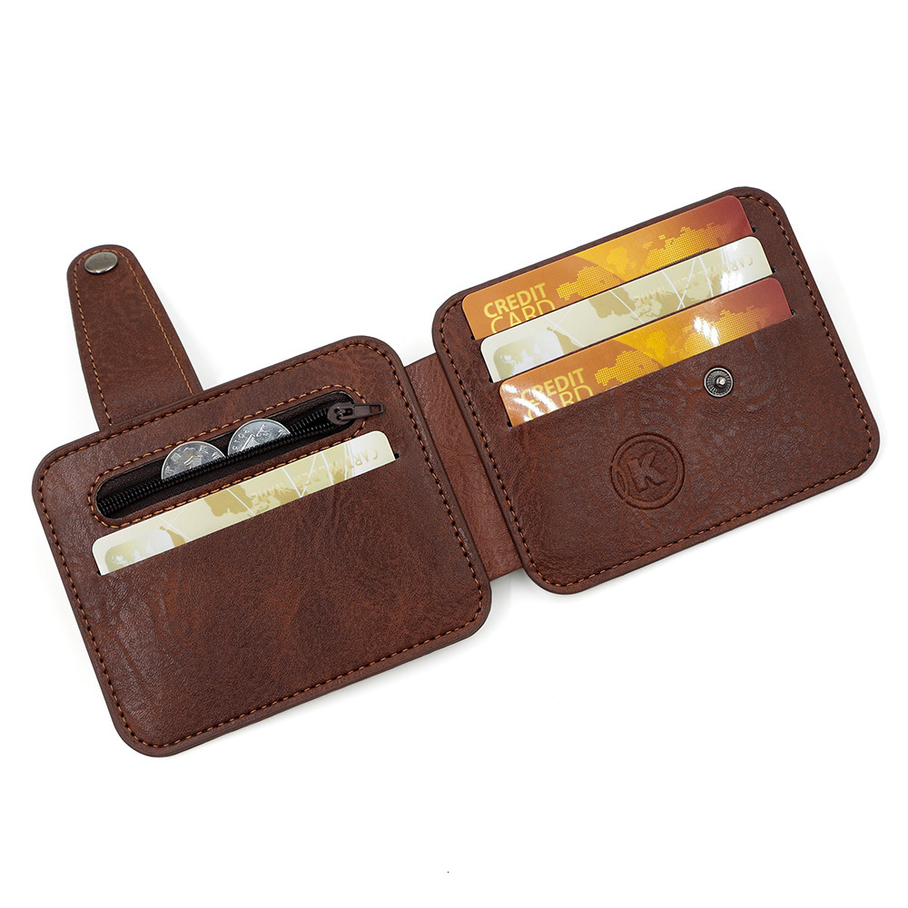 Designer Wallet Hot Selling Buckle Thin Portable Small Bag With Multiple Slots Holder Card Sleeve Zero Wallet Luxury Wallet Key Pouch