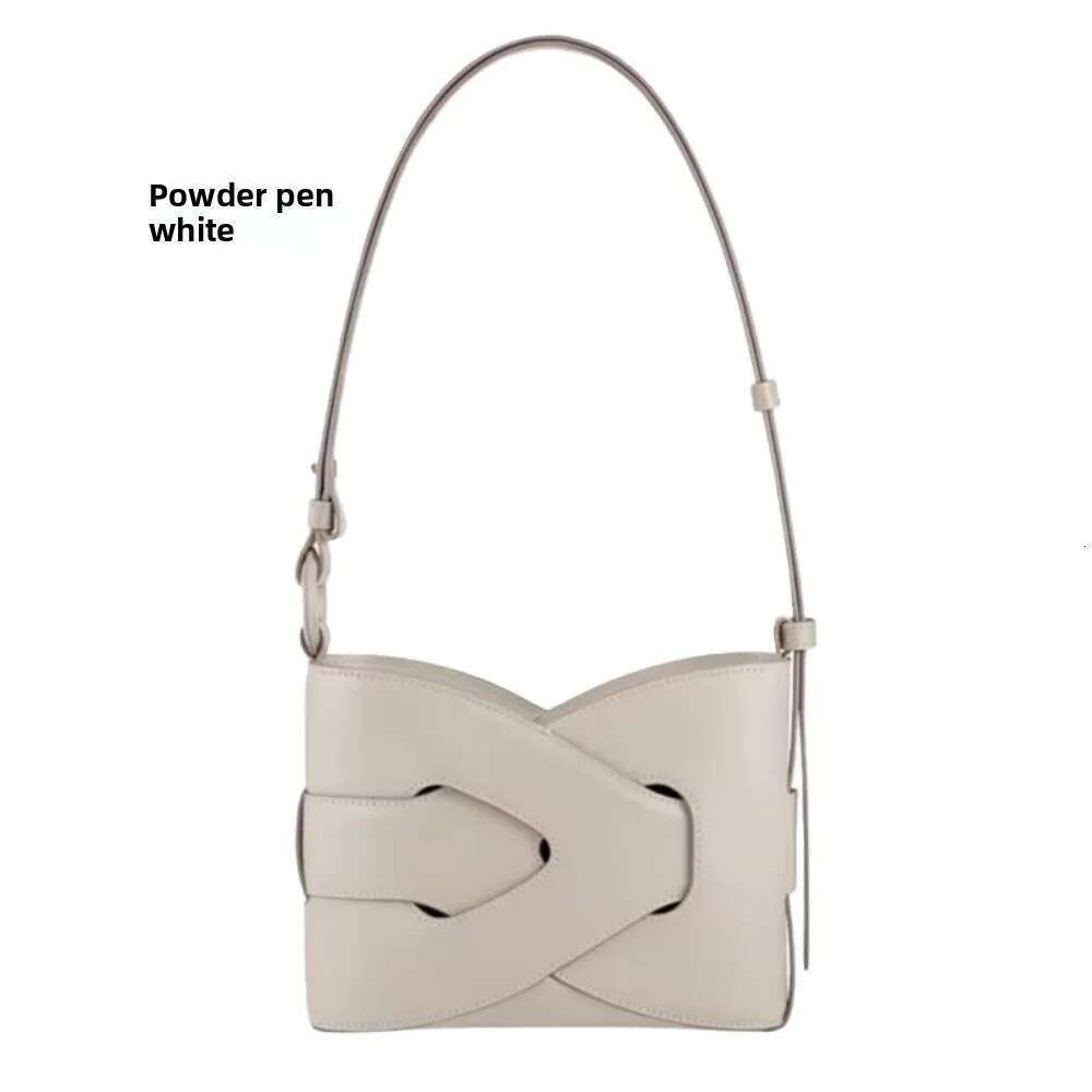 2025 new woven niche retro fashion atmospheric shoulder knot bag, hand-held crossbody bucket bag