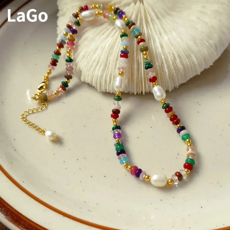 Fashion Jewelry Sweet Set Bracelet Spring/Summer Style Colorful Bead Necklace Suitable for Women Beautiful Gift Direct 250428