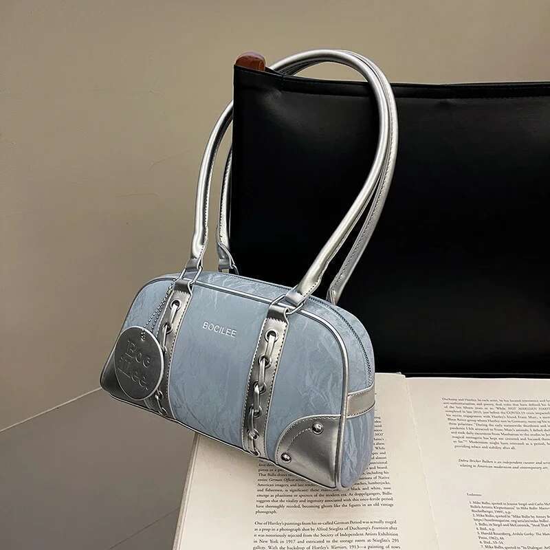 Premium Leather Commuter Crossbody Bag - Minimalist Vintage Design With Parisian Letter Style