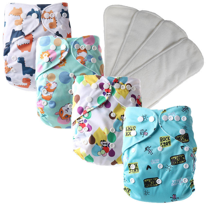Washable Baby Diapers Manufacturing Diaper Reusable Pocket Diaper East to Use with Different Designs Wholesale Baby Cloth Diapers Reusable Modern Clot