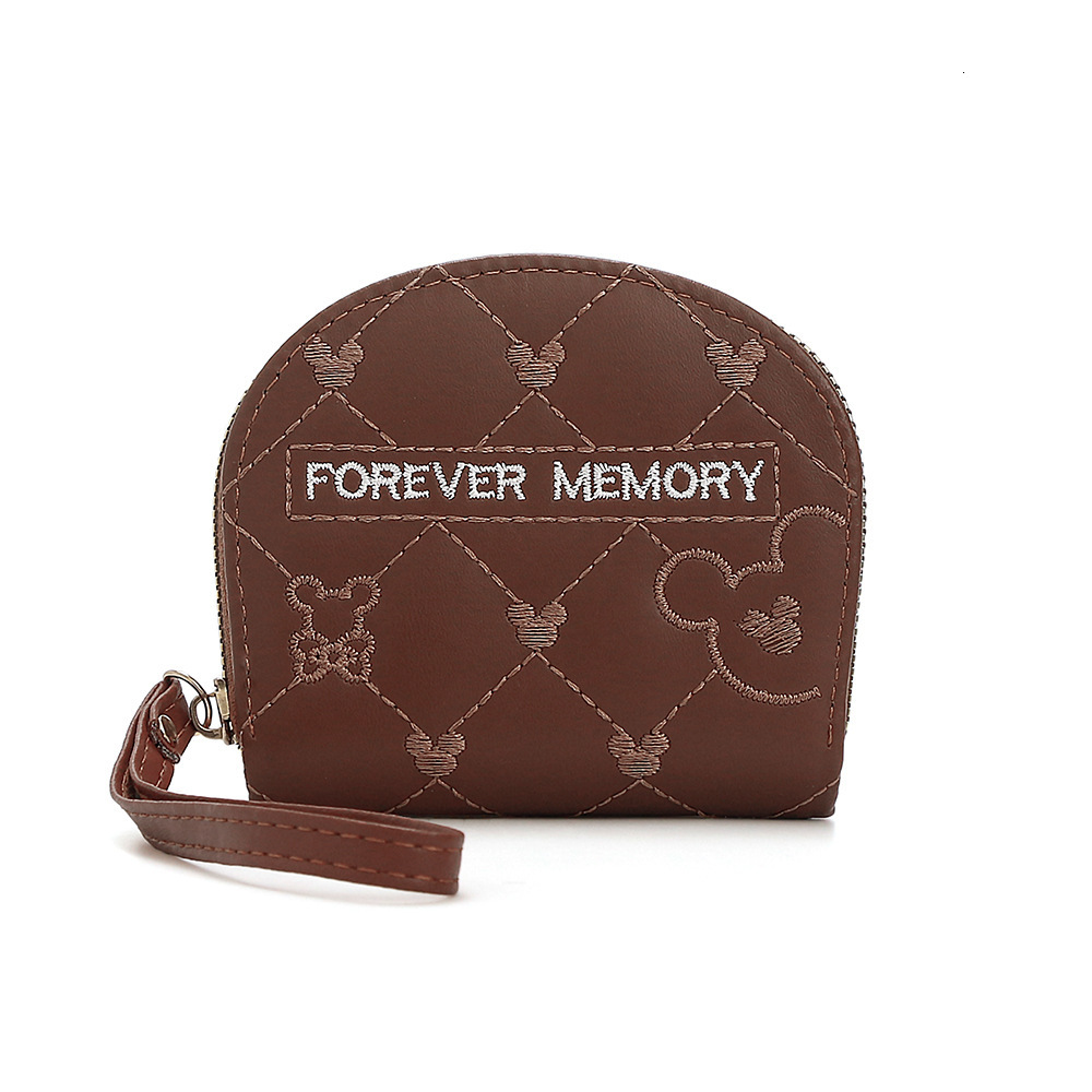 Designer Wallet Instagram Cartoon Cute Women S Wallet Mini Short Zipper Earphone Creative Embroidered Shell Storage Card Bag Luxury Wallet Key Pouch
