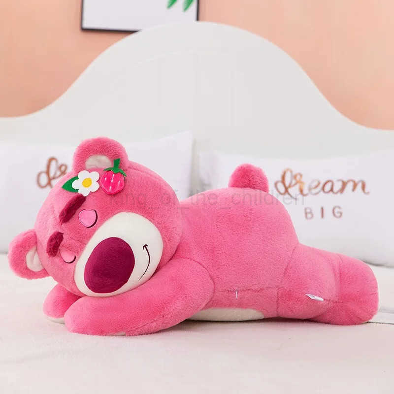 Disney Cute Party Strawberry Bear Plush Toy Cartoon Animation Stuffed Plush Doll Valentines Day Gift for Girlfriend Birthday W250430