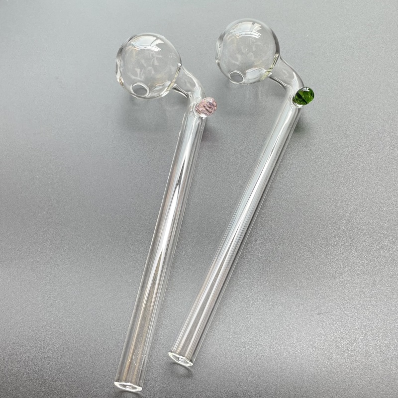 5.6 Inch Glass Oil Burner 30mm Big Ball Bowl Smoking Pipe with 1.5mm Thick Straw Tube no logo 9410a - view 8
