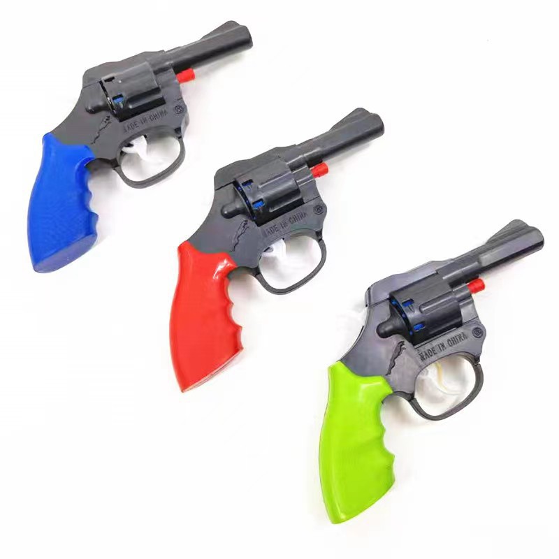 Revolver Toy Gun Mini Non-firing Pop Pistol Inert Cap Fake Gun for Adults Collection Boys Birthday Gift