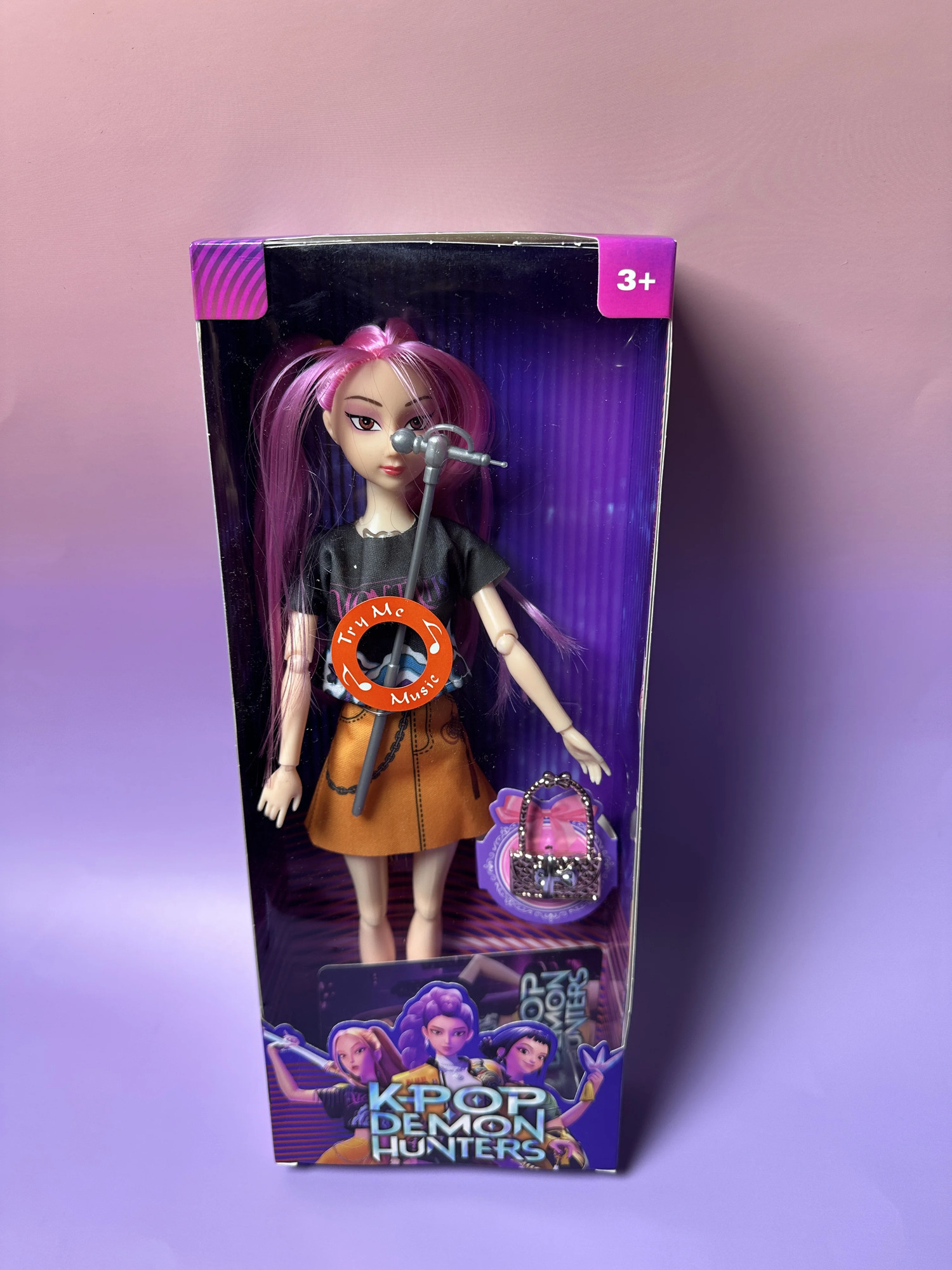 Kpop Demon Hunters 3-Pack Action Figure Dolls - Rumi Mira Zoey DIY Plastic Toys with Music Collectible Kpop Gift for Girls 3 251121