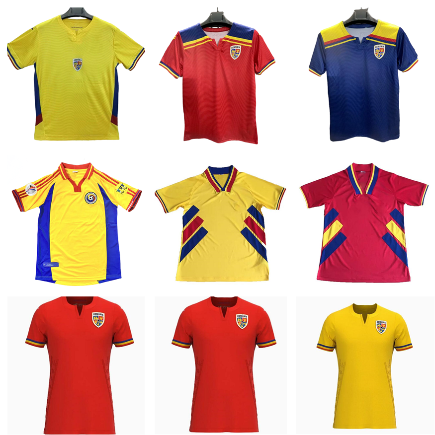 2024 2025 Romania Soccer Jerseys 24 25 MARIN STANCIU OLARU CIALDAU MORUTAN DRAGUSIN TANASE Hagi 94 Vintage football shirt Retro 1994 2000 maillots camiseta de futbol