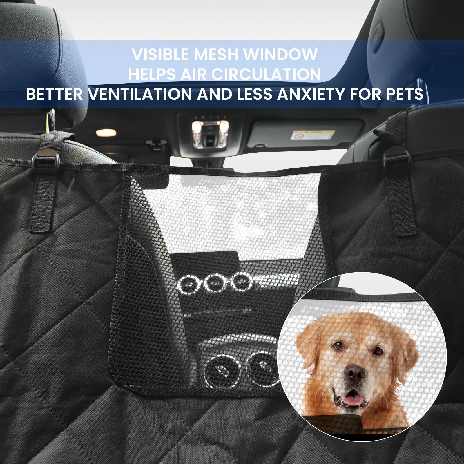 Car dog rear seat cover waterproof pet travel cargo pad hammock dog rear seat pad safety boots luggage compartment pad lining 250427