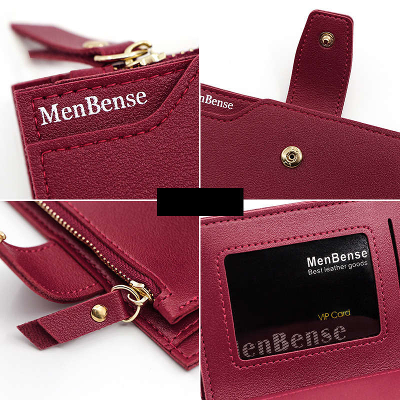 Designer Wallet Korean Version New Women S Wallet Short Simple Button Zipper Coin Purse Solid Color Hand Held Bag Card Bag Luxury Wallet Key Pouch
