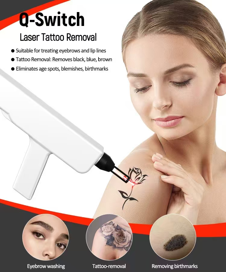 2 In 1 Co2 Fractional Skin Resurfacing Nd Yag Laser Pico-laser Picosecond Laser Tattoo Removal Acne Scar Stretch Marks Removal Smooth Scars Freckle Re