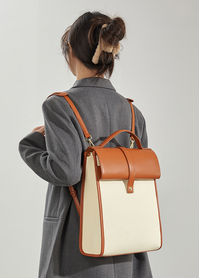 Small niche design women's backpack computer commuting women's backpack leather new fashionable casual waterproof backpack