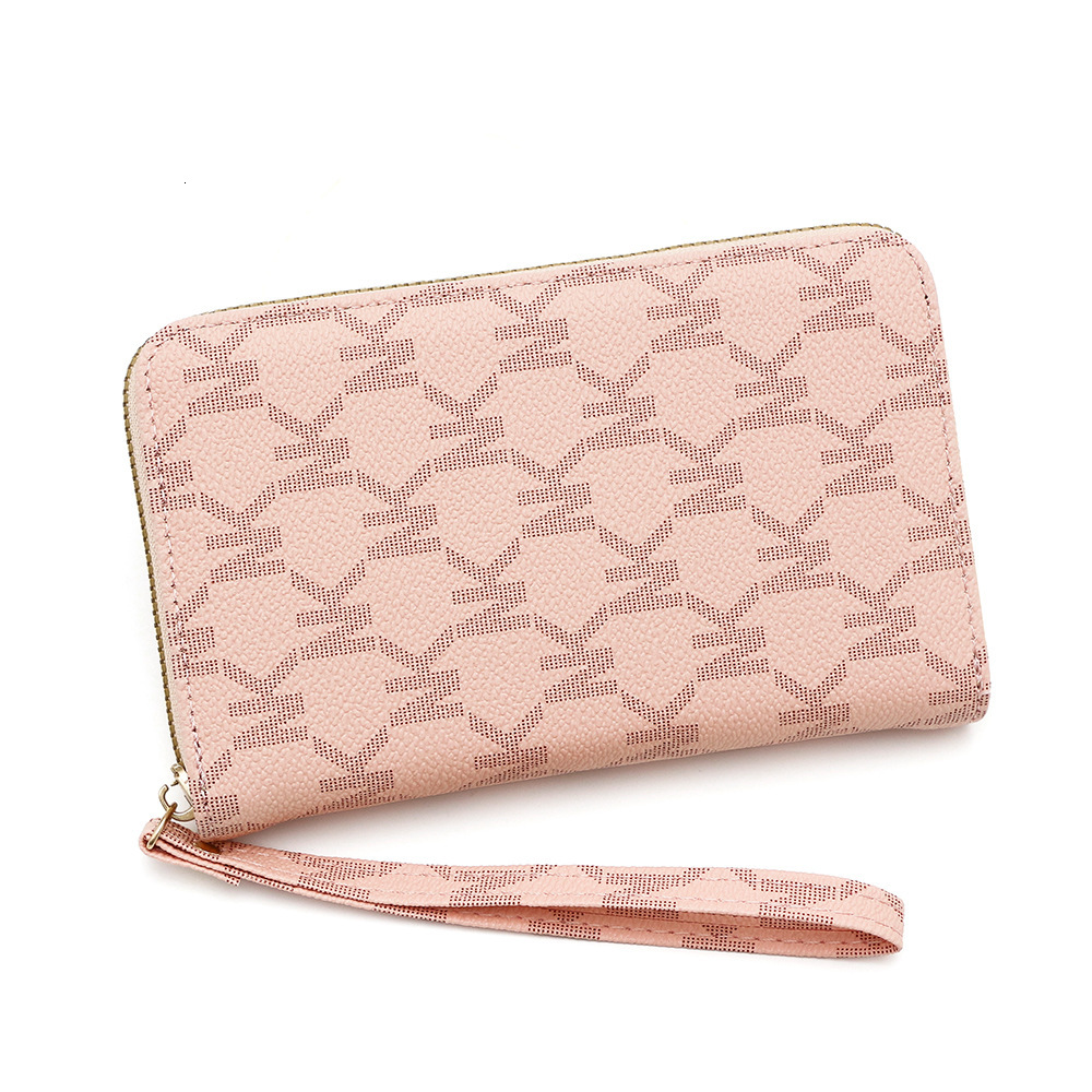 Designer Wallet New Printed Single Pull Women S Business Commuter Large Capacity Zipper Wallet Artistic Handbag Luxury Wallet Key Pouch