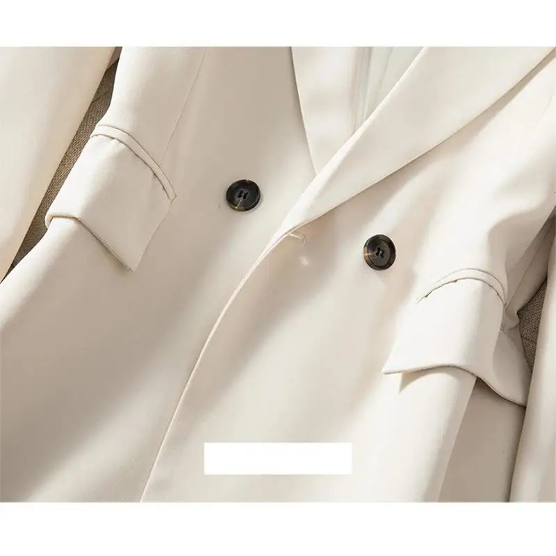 High end office professional womens jacket pants 2piece set autumn fashion long business casual mens wear 250530