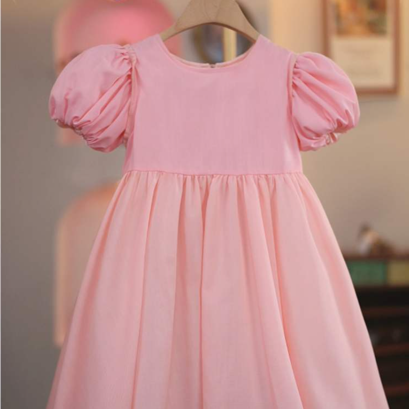 DISNEY Girl dress Elsa princess dress Frozen kids designer clothes girl's net dress for Children's Day performance