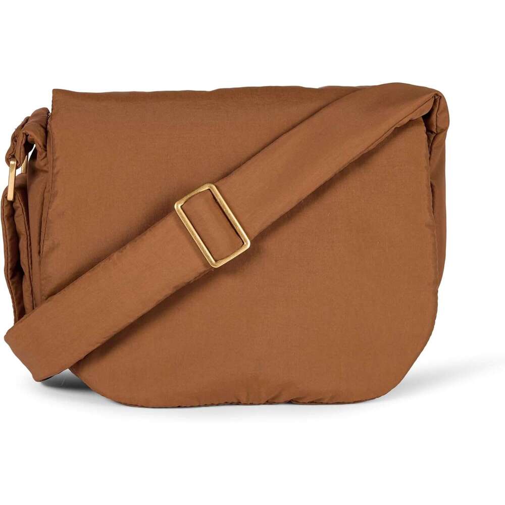 Women's nylon crossbody flip cover bag