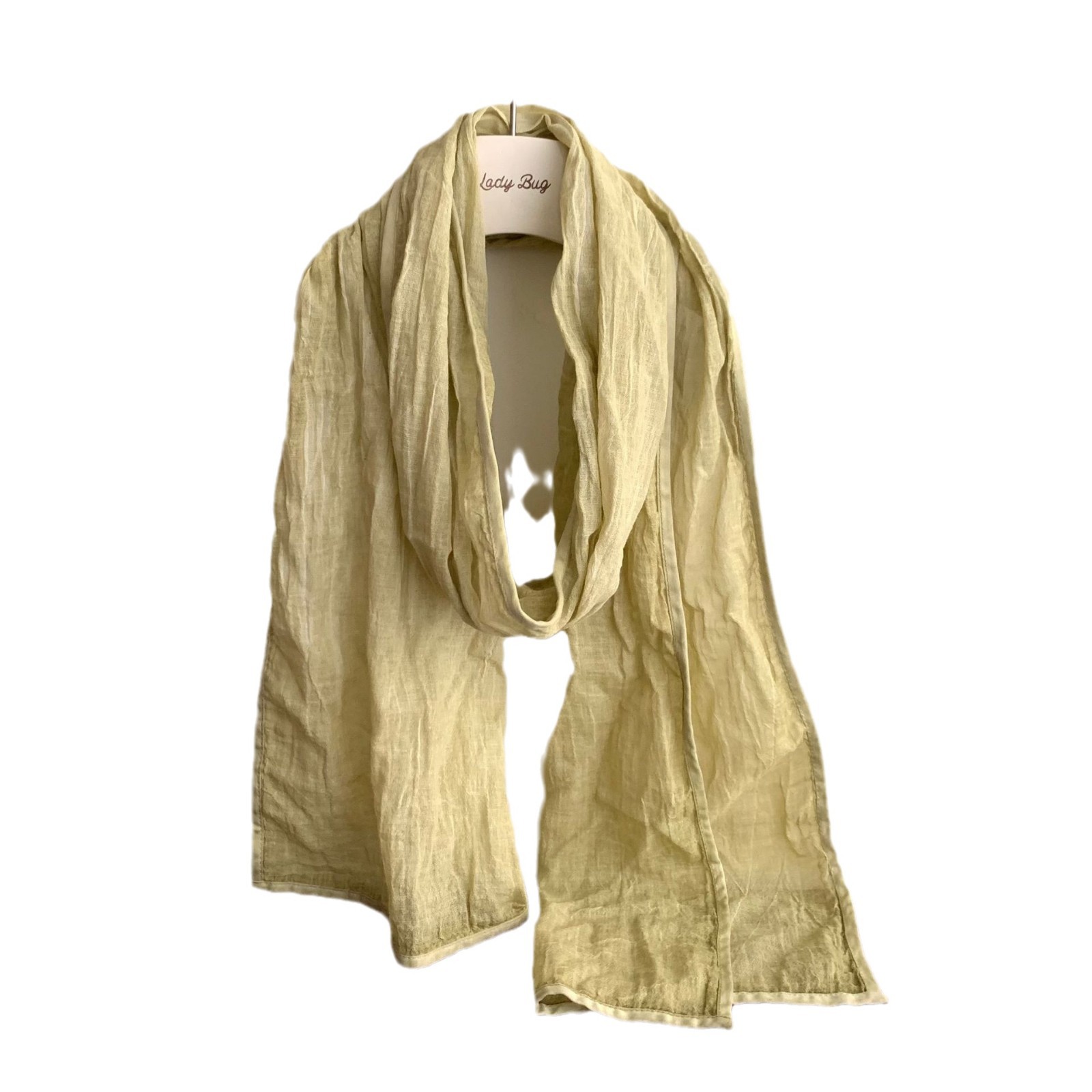 K576 Cotton scarf! Literary simple retro solid color scarf autumn and winter Japanese style all-match neck protection slender small silk scarf for wom