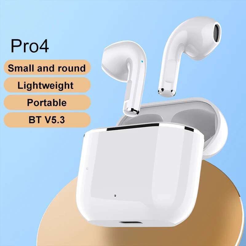 Mini PRO 4 TWS Ear Pods Wireless Sports Music Noise Cancelling Earbuds Earphones Bluetooth In ear Headphones