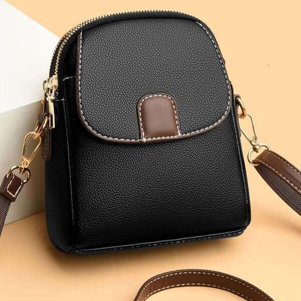 Fashionable single shoulder small trendy women's mobile phone bag, versatile crossbody, lightweight, versatile, high-end mini bag for going out