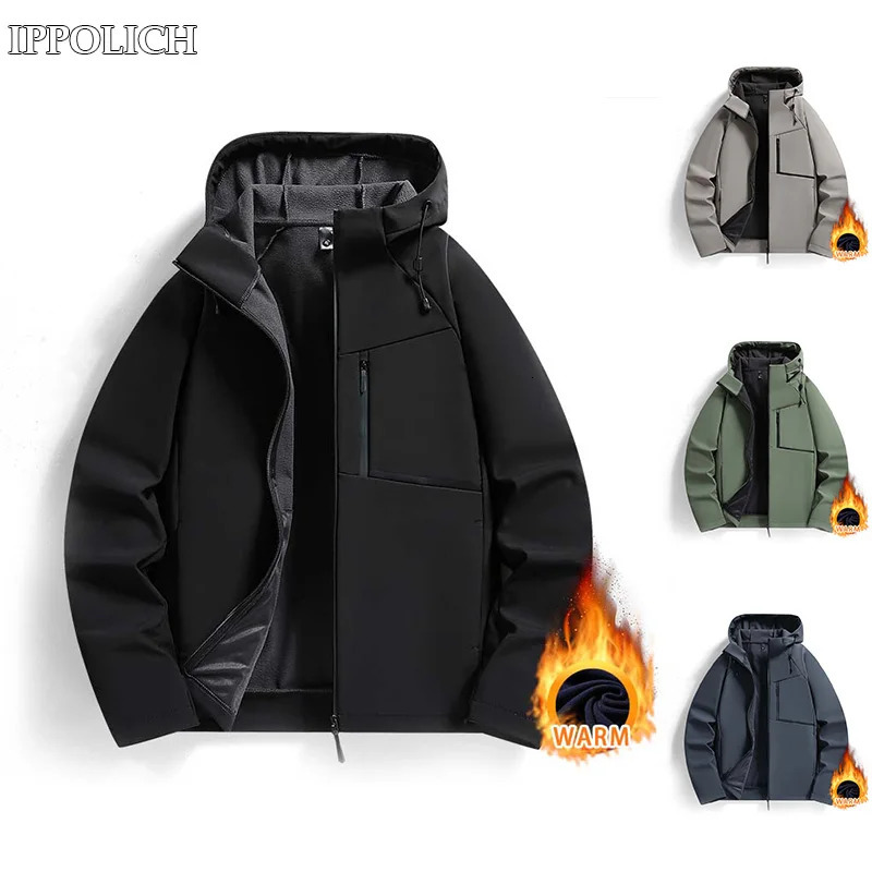 Men Fleece Lining H… - image