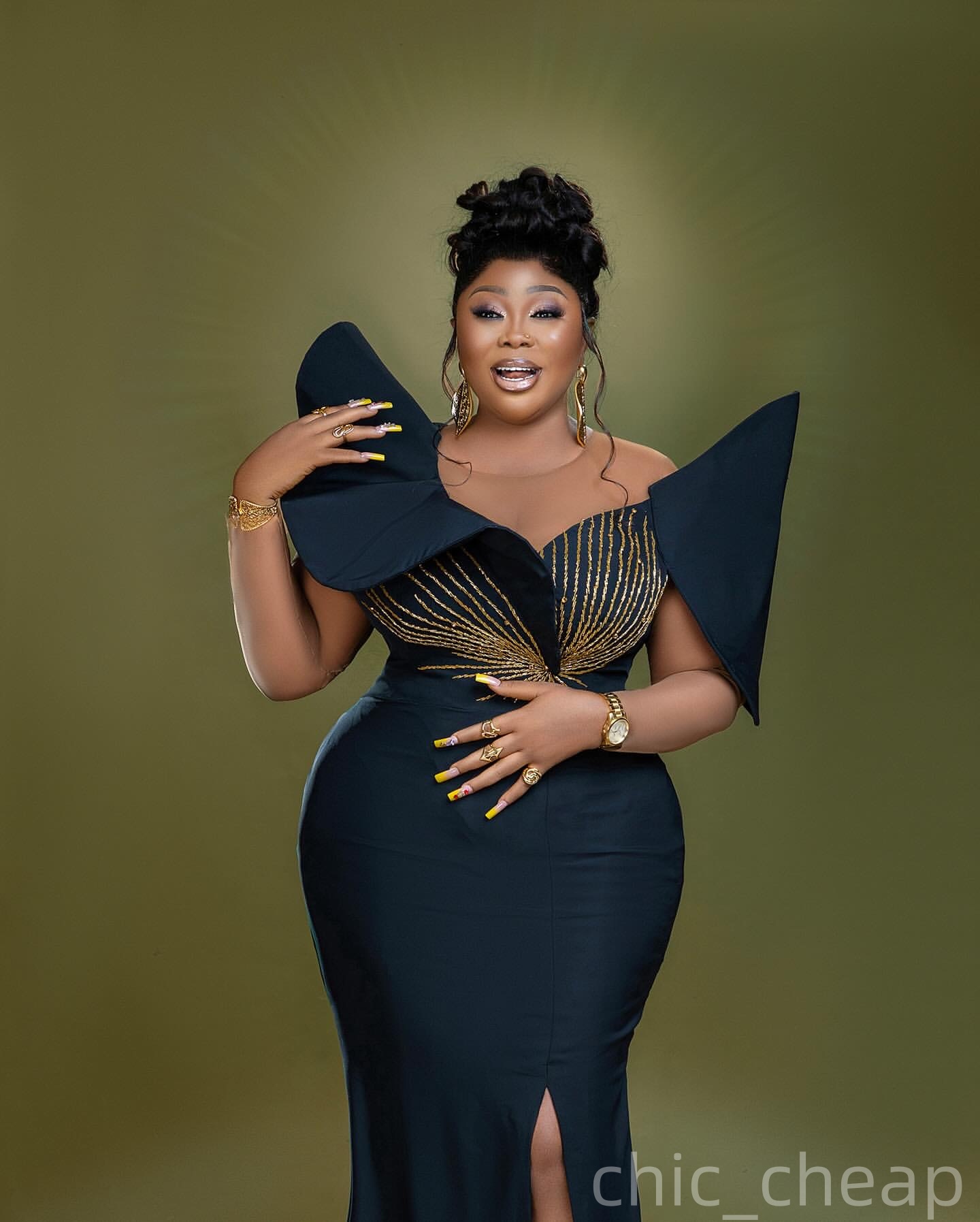 Mermaid Dark Navy Plus Size Prom Dresses 2025 Beaded Satin Sheer Neck Evening Formal Party Second Birthday Engagement Gowns Dress For Special Occasion