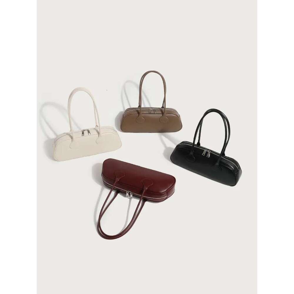 Designer Bag 2025 Niche Design Ins Retro Single Shoulder Underarm With Women's Texture, Large Capacity Handheld Baguette Bag Luxury Bag