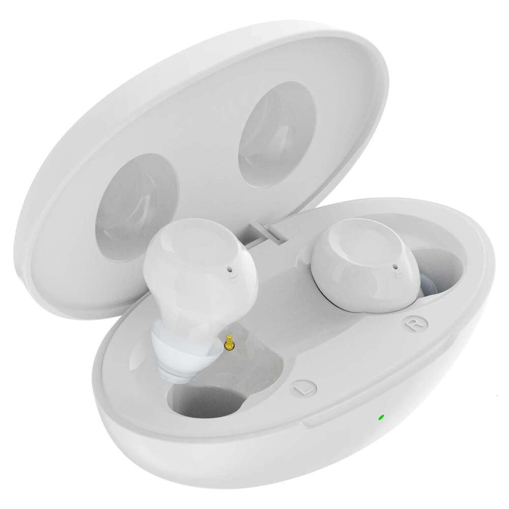 Digital Noise Cancelling In-Ear Aid Rechargeable Batteries with Charging Case Sound Amplifier for Ears Hearing Loss