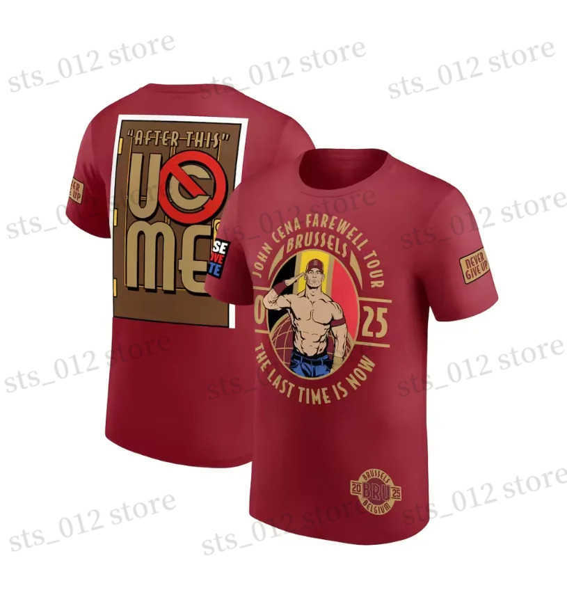 Mens New John Cena Farewell Tour 2025 Toronto Summer T-shirt Womens T-shirt Fashion Sports Childrens Clothing Top T250430