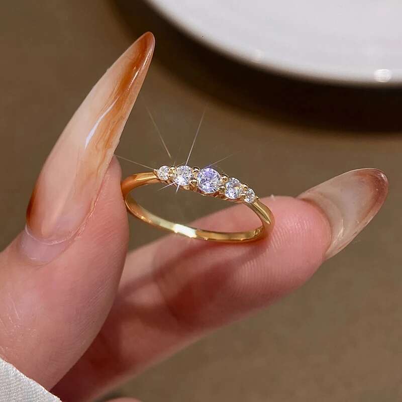 KNB White Full Zircon Simplicity Gorgeous Ring for Women Engagement Wedding Real 925 Sterling Silver Luxury High Quality Jewelry