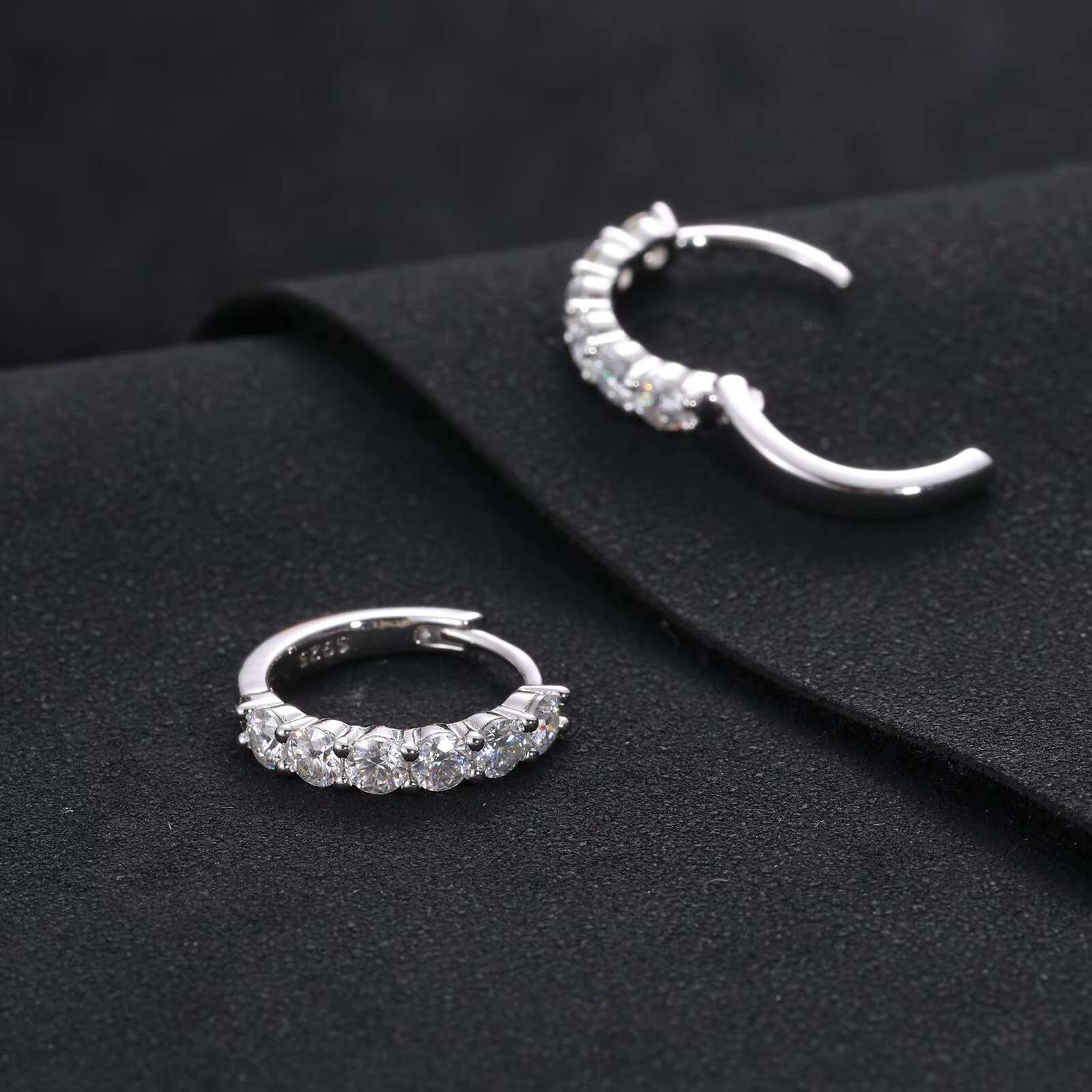 Luxury Moissanite Earring 925 Sterling Silver Fine Jewelry Earrings Wedding Gift for Guests Earrings Women