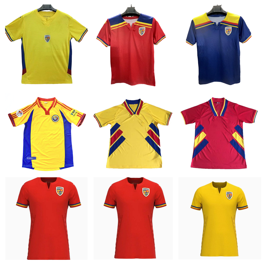 2025 2026 Romania soccer jerseys 24 25 26 DRAGUSIN ALIBEC STANCIU Romania Vintage football shirt Retro 1994 2000 HAGI RMARIN OLARU CICALDAU COMAN MORUTAN national