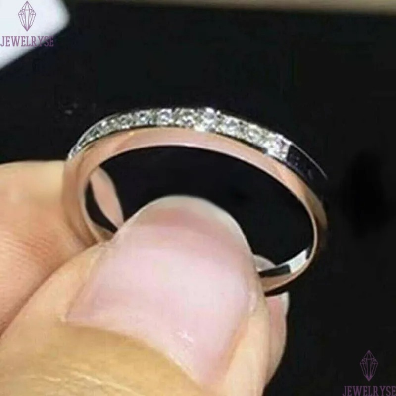 2024 Choucong Six Claw Wedding Rings Classical Jewelry 925 Sterling Silver Fill Large Round Cut 5A Cubic Zircon CZ Diamond Women Couple Bridal Ring Se