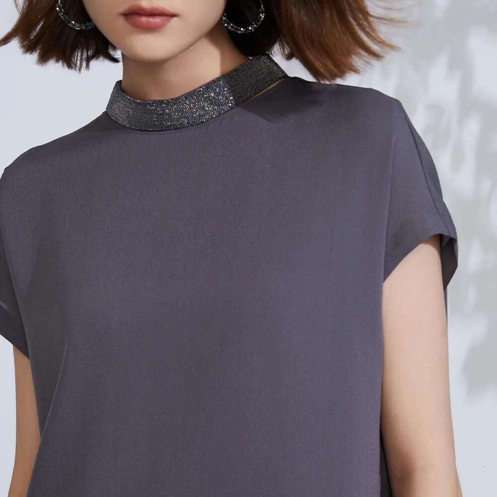K2297l Free Shipping 100% Silk Dress Summer Casual High-Quality Dresses Women Lady Elegant