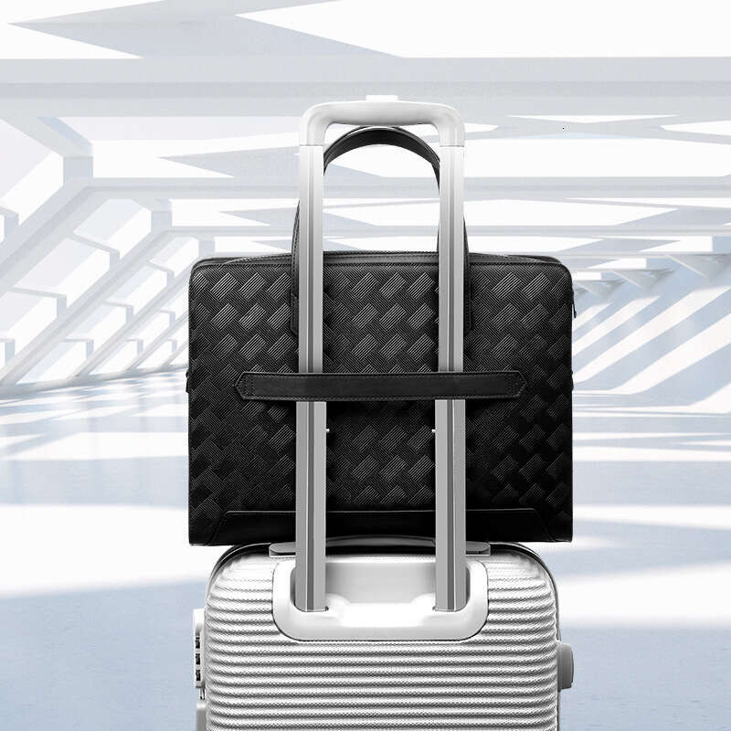 Luxury Bag Designer Elegant Business Totes Simple Fashion Leather Bag Fashion Trend Top Cowhide Leather Shoulder Bags Men's Briefcase