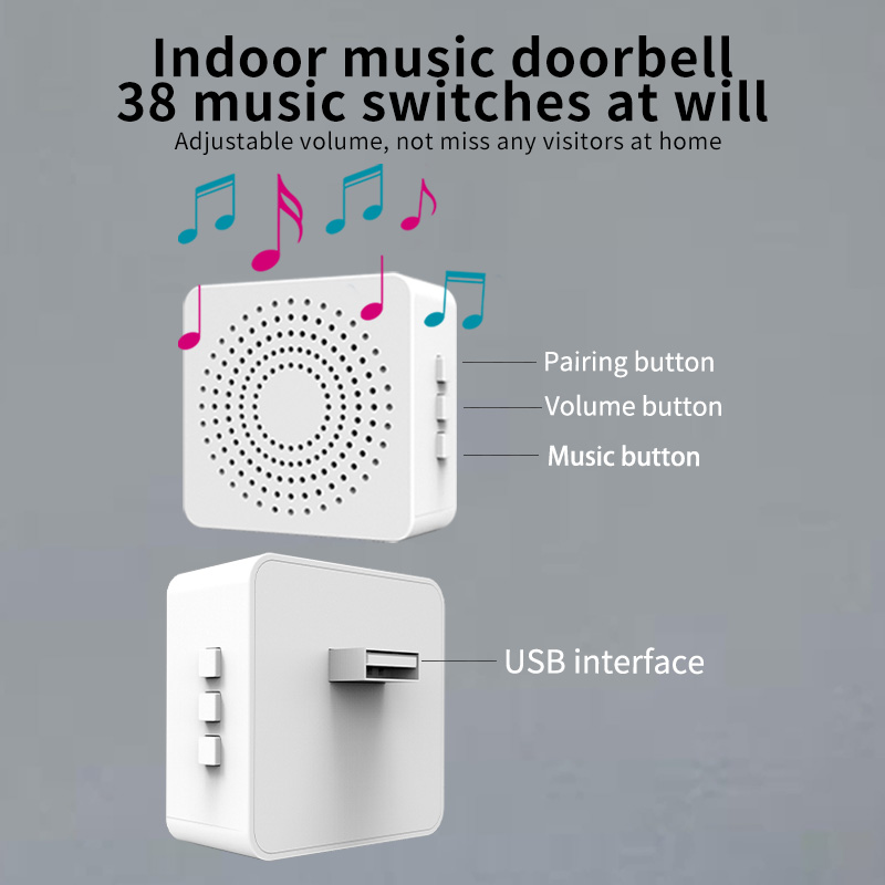 Tuya Smart Video Doorbell with Voice Changer | 2K HD+AI Human Detection | Alexa/Google Home & Night Vision for Home Security Smart WIFI for convenient